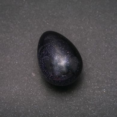 Яйце сувенір з натурального каменю Авантюрин Синій Пісок Ніч Каїра d-35х25+-мм купити біжутерію дешево в