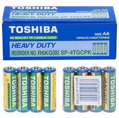 Від 40 шт. Батарейка Toshiba R6KD SP-4TGTE купити дешево в інтернет-магазині