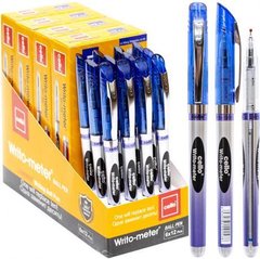 Від 12 шт. Ручка масляна "10км" CL8048-12 синя купити дешево в інтернет-магазині