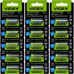 Від 5 шт. Батарейка Videx 27A "міні бочонок" купити дешево в інтернет-магазині