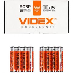 Від 60 шт. Батарейка Videx R03P / AAA 4pcs SHRINK купити дешево в інтернет-магазині