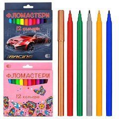 Від 12 шт. Фломастери 12 кольорів "Картон" "С" 950-12