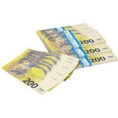 Упак. 8 шт. Сувенірна купюра "200 Євро"