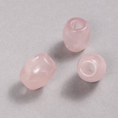 Намистина Пандора натуральний камінь Рожевий Кварц 16,5х15,5мм + - d-отв-я-5,5мм + - купити біжутерію дешево в