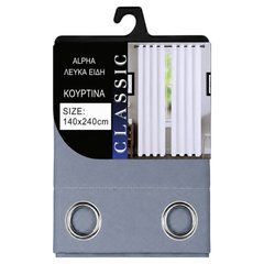 Штора 140*240см на металевих люверсах щільна №2-4826-2 Сіро-оливковий