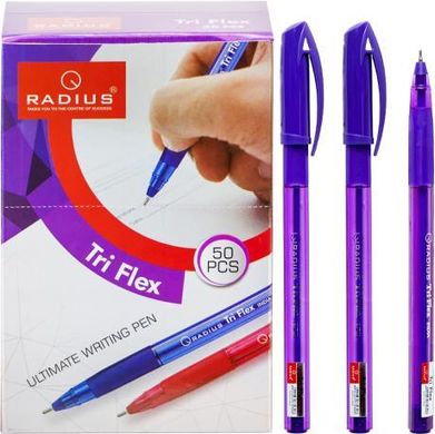 Від 50 шт. шт. шт. Ручка "TriFlex PL" RADIUS 50 штук, фіолетова купити дешево в інтернет-магазині