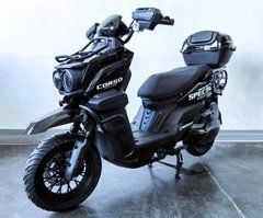 Електроскутер CORSO BlackFury 2999W-72V-50Ah LiteFo4 шини 12"-12" в інтернет магазині