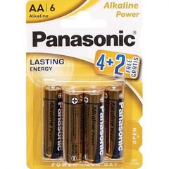 От 6 шт. Батарейка Panasonic AA LR6 по 6шт Alkaline Power купить дешево в интернет магазине