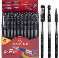 Від 50 шт. Ручка "I Pen" RADIUS диспенсер 50 штук, чорна купити дешево в інтернет-магазині