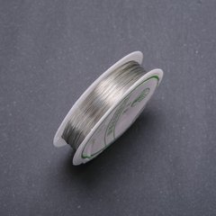 Дріт для прикрас срібляста d-0,4мм бобіна L-8 (+ -) м купити біжутерію дешево в інтернеті
