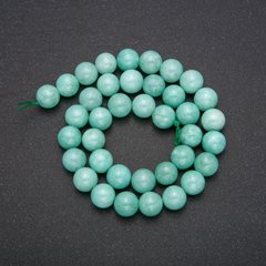 Намистини Жадеїт гладка кулька нитка d-10мм L-38см (+ -) купити біжутерію дешево в інтернеті