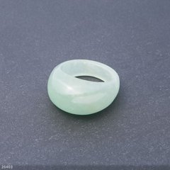 Перстень із натурального каменю Нефрит h-6,5-15мм b-4-8мм d-18-20мм купити біжутерію дешево в інтернеті