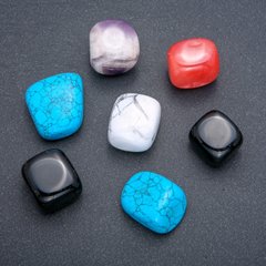 Натуральний сувенірний камінь Асорті галтівка (за 100г+-) купити біжутерію дешево в інтернеті