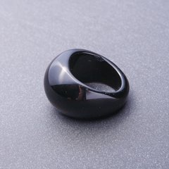 Каблучка перстень із натурального каменю Чорний Агат р-р 19,20,22 купити біжутерію дешево в інтернеті