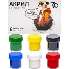 Від 4 шт. Набір акрилових фарб 6*10 мл, 7С: 7C50602