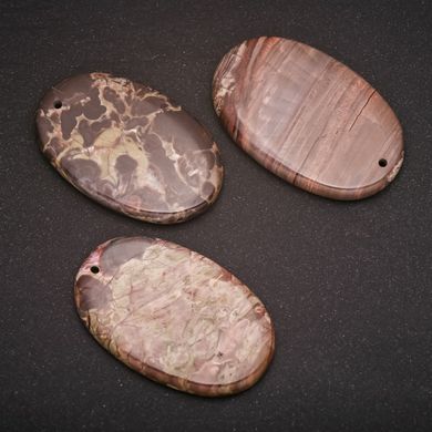 Кулон натуральний камінь Яшма Пікассо 31х51(+-)мм купити біжутерію дешево в інтернеті