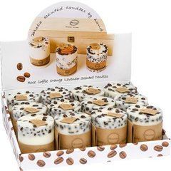 Від 12 шт. Свічка ароматична 280г "Coffee" 7,5*8,5см KF001-3