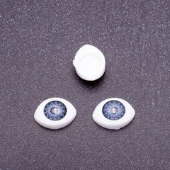 Фурнітура "Живі очі" пара колір синій зіниця d- 8мм 11х14мм фас.6пар. купити біжутерію дешево в інтернеті