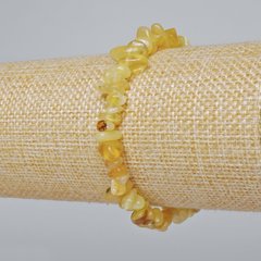 Браслет Жовтий Агат натуральний камінь крихта d-6х3мм+- L-18см+- (стрейч) купити біжутерію дешево в інтернеті