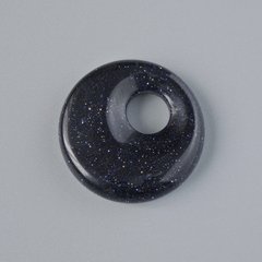 Підвіска пончик (бублик) Авантюрин Ніч Каїра (синтетичний) камінь d-18х5мм+- d-отвору 5мм+- купити біжутерію