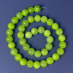 Намистини Онікс гладка кулька d-10мм+- L-40см+- на волосіні