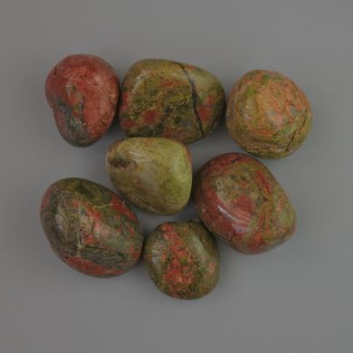 Сувенірний натуральний камінь Яшма Геліотроп галтівка d-22х19мм (+-) фасовка 100гр купити біжутерію дешево в