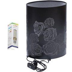 Лампа декоративна 27*20см Троянди чорна LED50 T8010