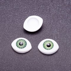 Фурнітура "Живі очі" пара колір зелений зіниця d-8мм 11х14мм фас.50пар. купити біжутерію дешево в інтернеті