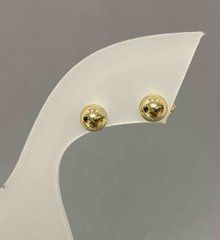 Сережки пусети Xuping d-6мм+- позолота 18К