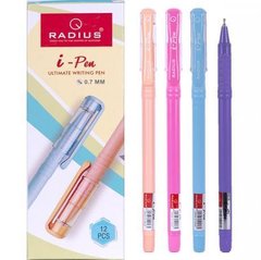 Ручка "I Pen" RADIUS кольоровий матовий корпус синя 12шт