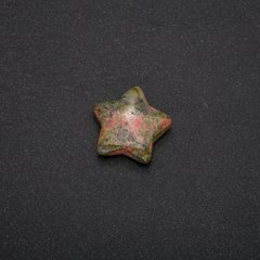 Сувенирный камень Яшма Гелиотроп в форме Звезды 28х28х10(+-)мм