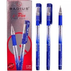 Від 12 шт. Ручка "I Pen" RADIUS з принтом 12 штук, синя купити дешево в інтернет-магазині