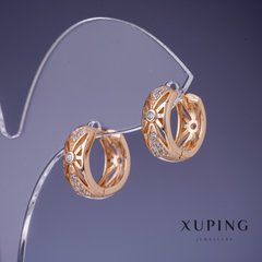 Сережки Xuping 6х15мм "позолота 18К" купити біжутерію дешево в інтернеті
