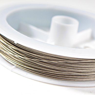 Струна сріблястий метал бобіна 50 м (+ -) .d-0,35мм купити біжутерію дешево в інтернеті