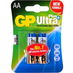 Від 10 шт. Батарейка GP 15AUP-U2 лужна LR6 AUP. AA Alkaline Ultra+ купити дешево в інтернет-магазині