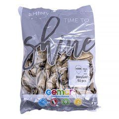 Кульки повітряні 13" (33см) 50шт ХРОМ "Золото" GB120/088 128803