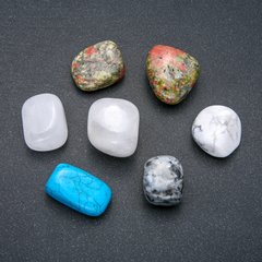 Натуральний сувенірний камінь Асорті галтівка (за 100г+-) купити біжутерію дешево в інтернеті
