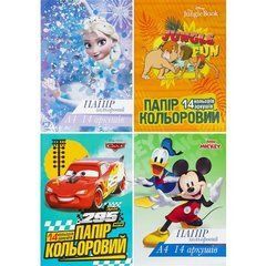 Від 8 шт. Кольоровий папір А4 14арк. (14кол.) односторонній, офсет 65 г/м&sup2;, скоба ТЕ12051