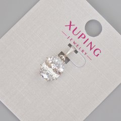 Кулон Xuping з білим кристалом d-18х9мм+- Родій купити біжутерію дешево в інтернеті