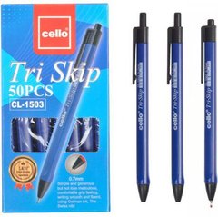 Від 50 шт. Ручка масляна "Tri Skip" Cello CL1503-50 синя купити дешево в інтернет-магазині