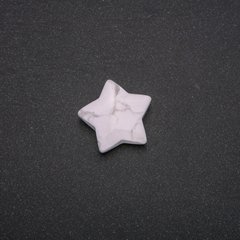 Сувенирный камень Кахолонг в форме Звезды 28х28х10(+-)мм