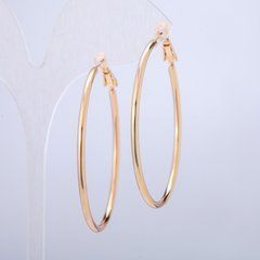 Сережки Xuping кільця Позолота 18К s-2,3мм + - d-55мм + -