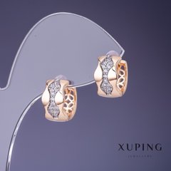 Сережки Xuping 13х8мм "позолота 18К" купити біжутерію дешево в інтернеті