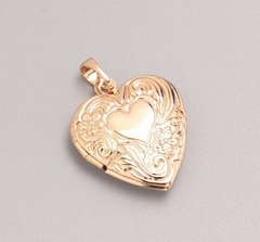 Кулон Xuping медальйон Серце під фото d-21.5х19мм+- купити біжутерію дешево в інтернеті