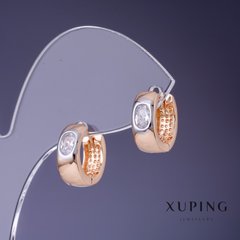 Сережки Xuping 14х5мм "позолота 18К" купити біжутерію дешево в інтернеті