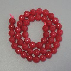 Намистини Турмалін гладка кулька d-8мм+- на нитці L-39см+-