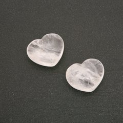 Сердце сувенирное из натурального камня Горный Хрусталь (+-)21х27мм купить оптом дешево в интернет