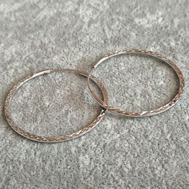 Сережки Xuping кільця з Родій s-1,6мм + - d-40мм + - купити біжутерію дешево в інтернеті