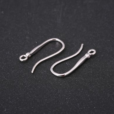 Швензи для сережок 2х20мм сріблястий метал ціна за пару купити біжутерію дешево в інтернеті
