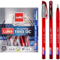Від 60 шт. Ручка масляна "Trio DC" Cello CL-8-60 червона купити дешево в інтернет-магазині